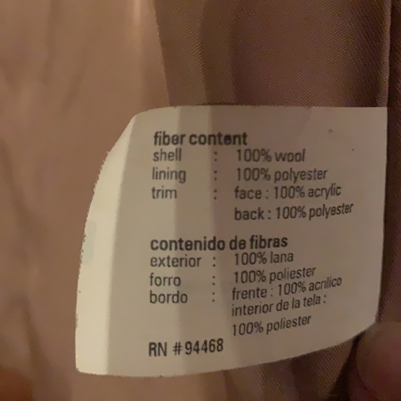 Vintage Y2K ESPRIT 100% Wool Coat - Picture 7 of 8